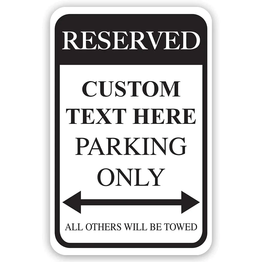 Custom Reserved Parking Aluminum Sign | 12"x 18" - Image 17