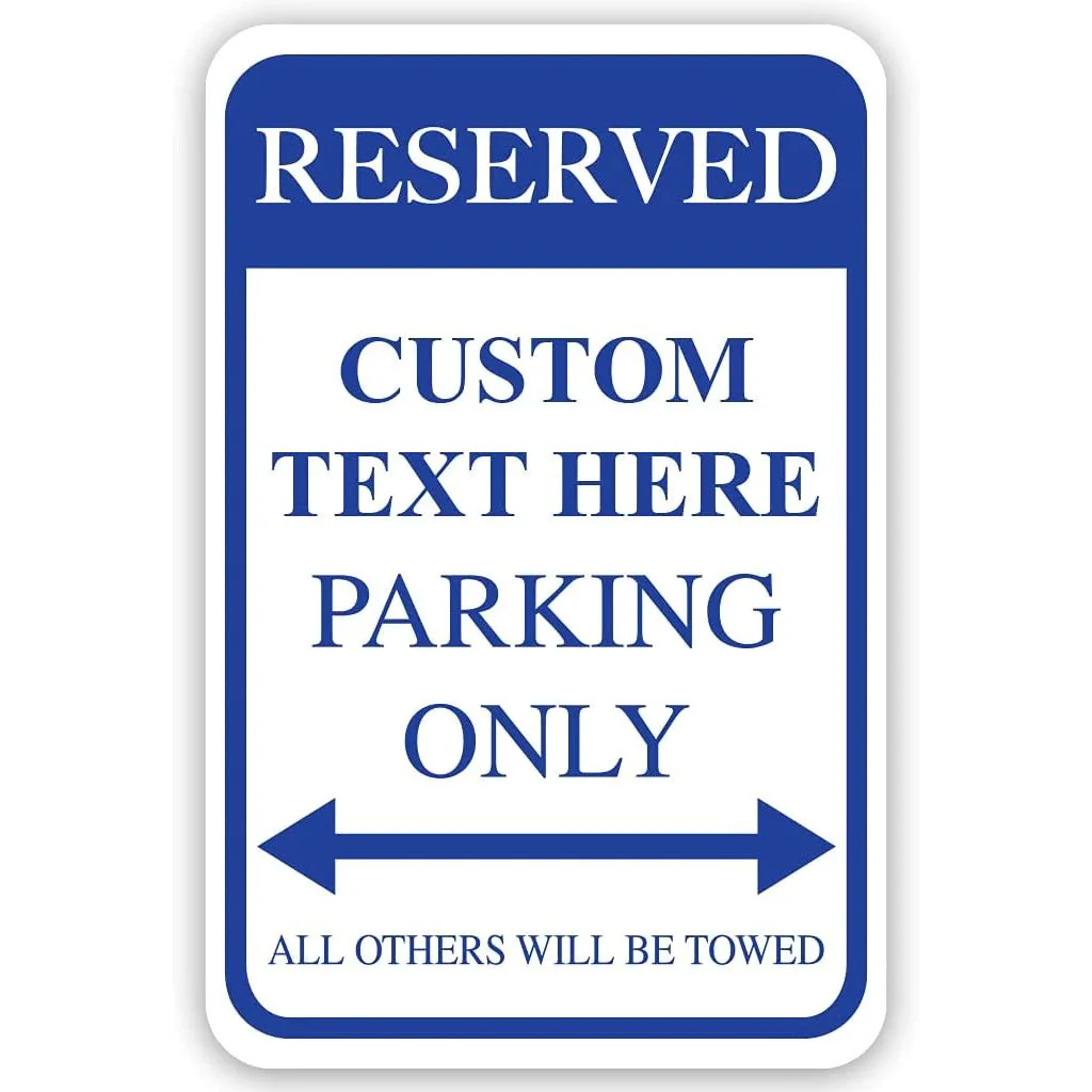 Custom Reserved Parking Aluminum Sign | 12"x 18" - Image 18