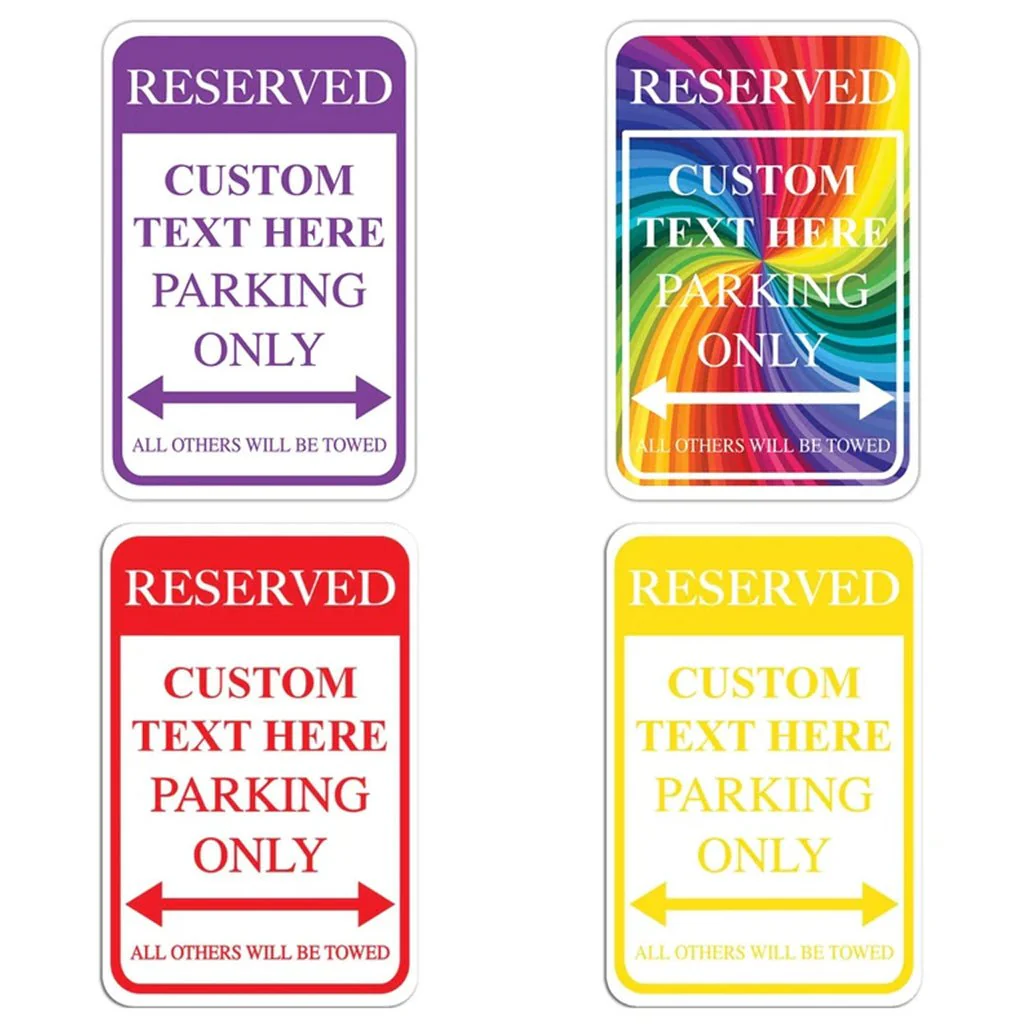 Custom Reserved Parking Aluminum Sign | 12"x 18" - Image 5