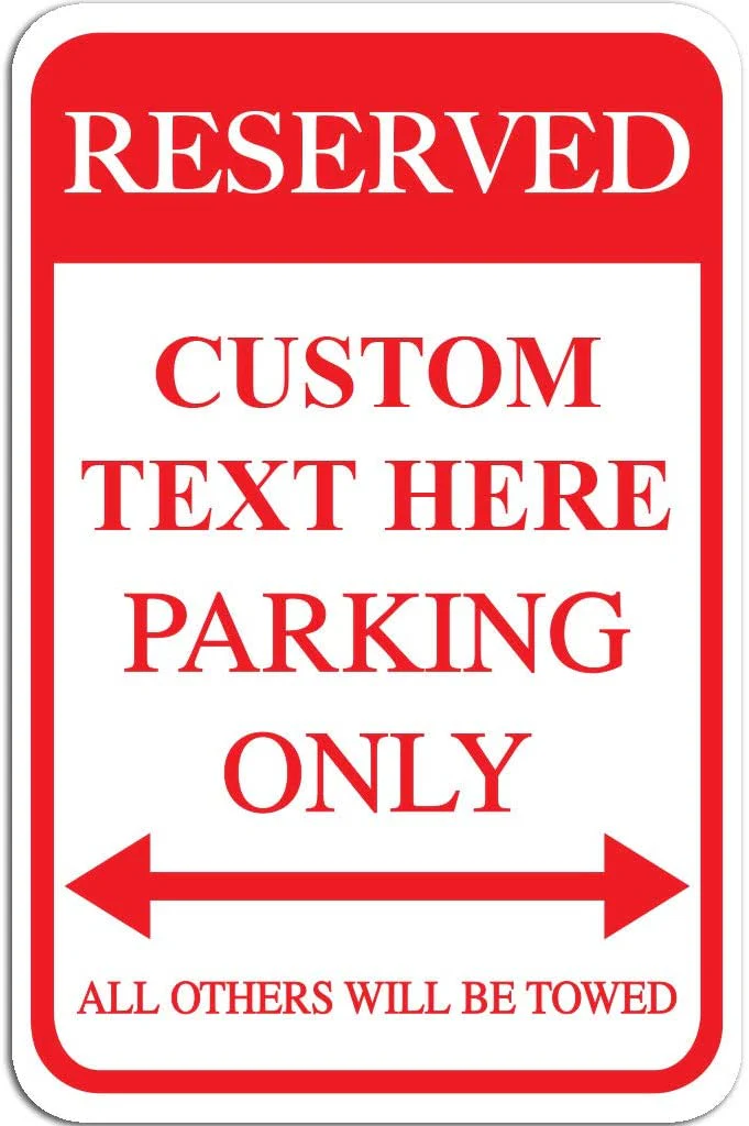 Custom Reserved Parking Aluminum Sign | 12"x 18" - Image 8