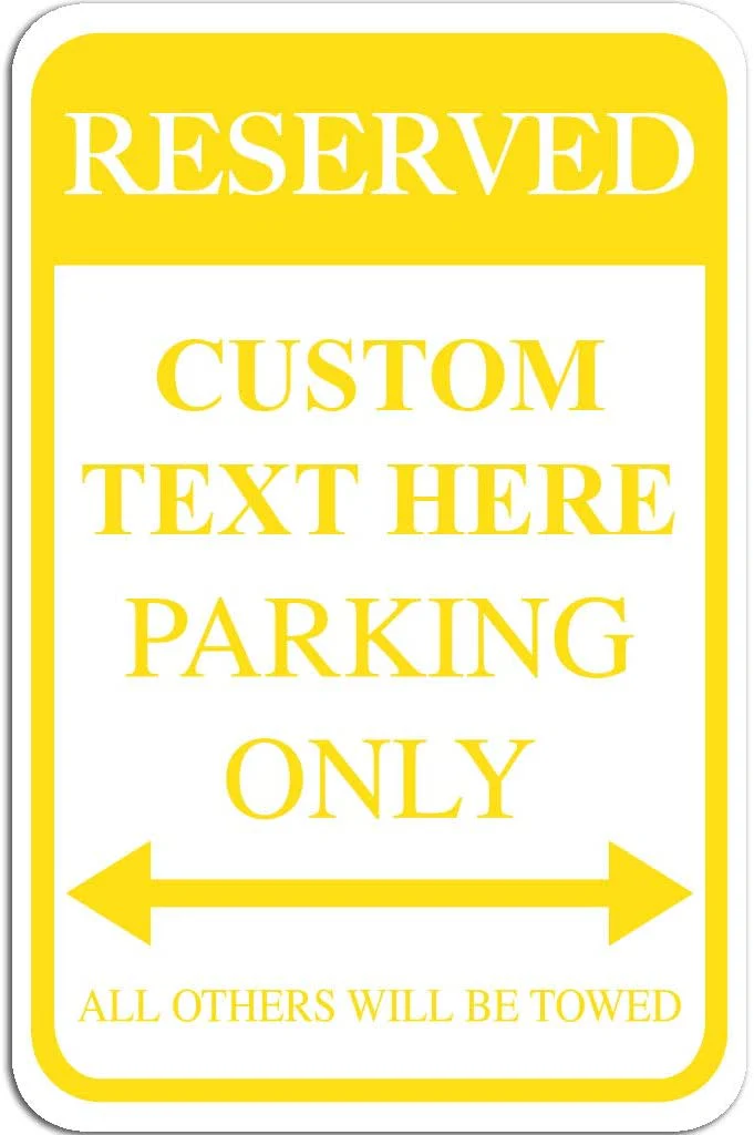 Custom Reserved Parking Aluminum Sign | 12"x 18" - Image 9