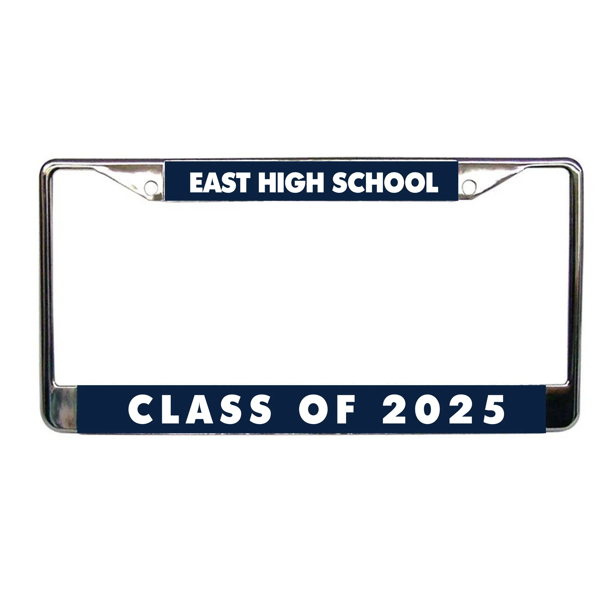Custom School Name License Plate Frame - Class of 2025 - Image 2