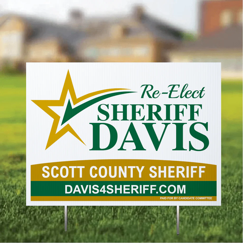Custom Sheriff 18"x24" Yard Signs - Image 2
