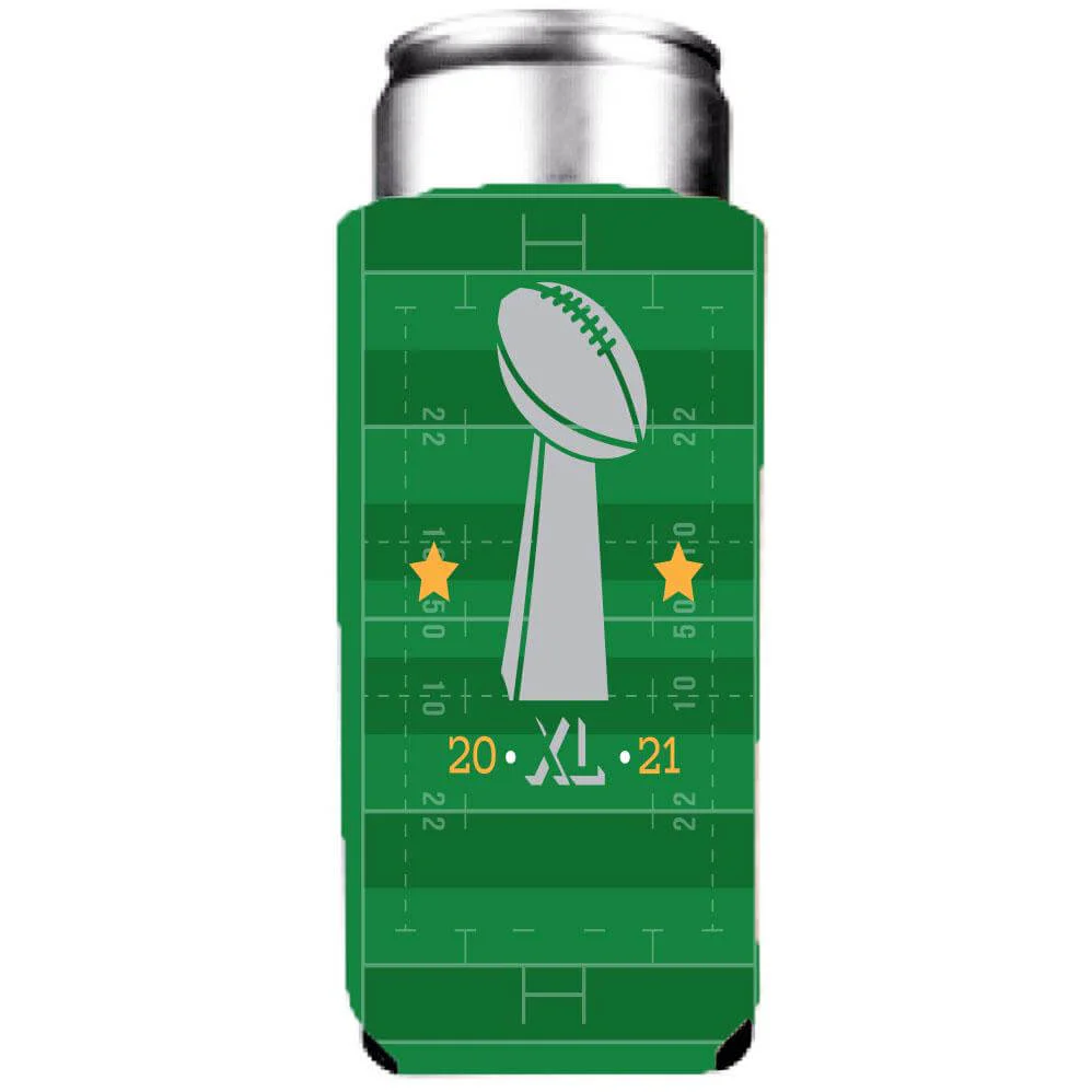 Custom Super Football Party Can Coolers Pack - Image 3