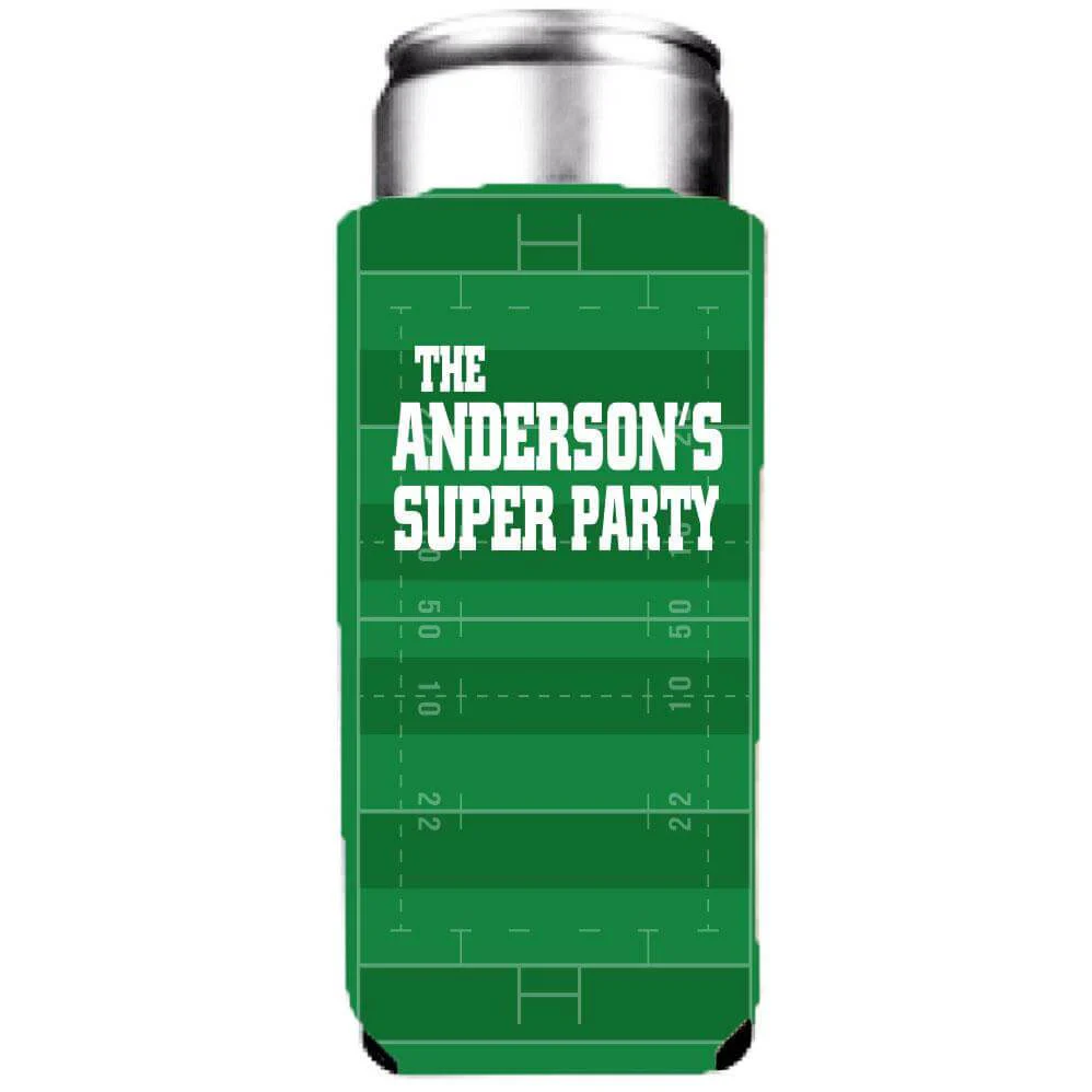 Custom Super Football Party Can Coolers Pack - Image 4