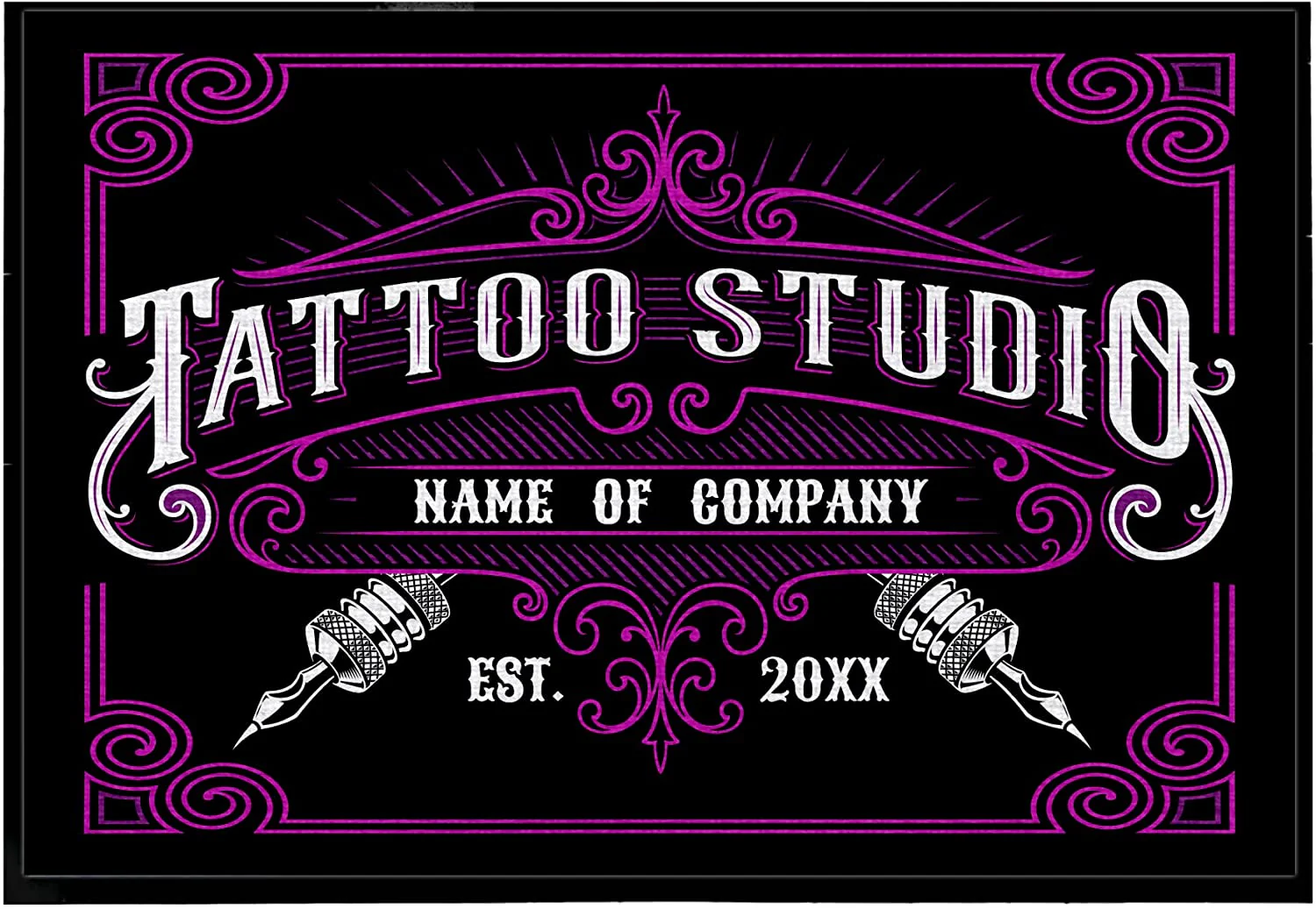 Personalized Tattoo Studio Doormat - Image 9