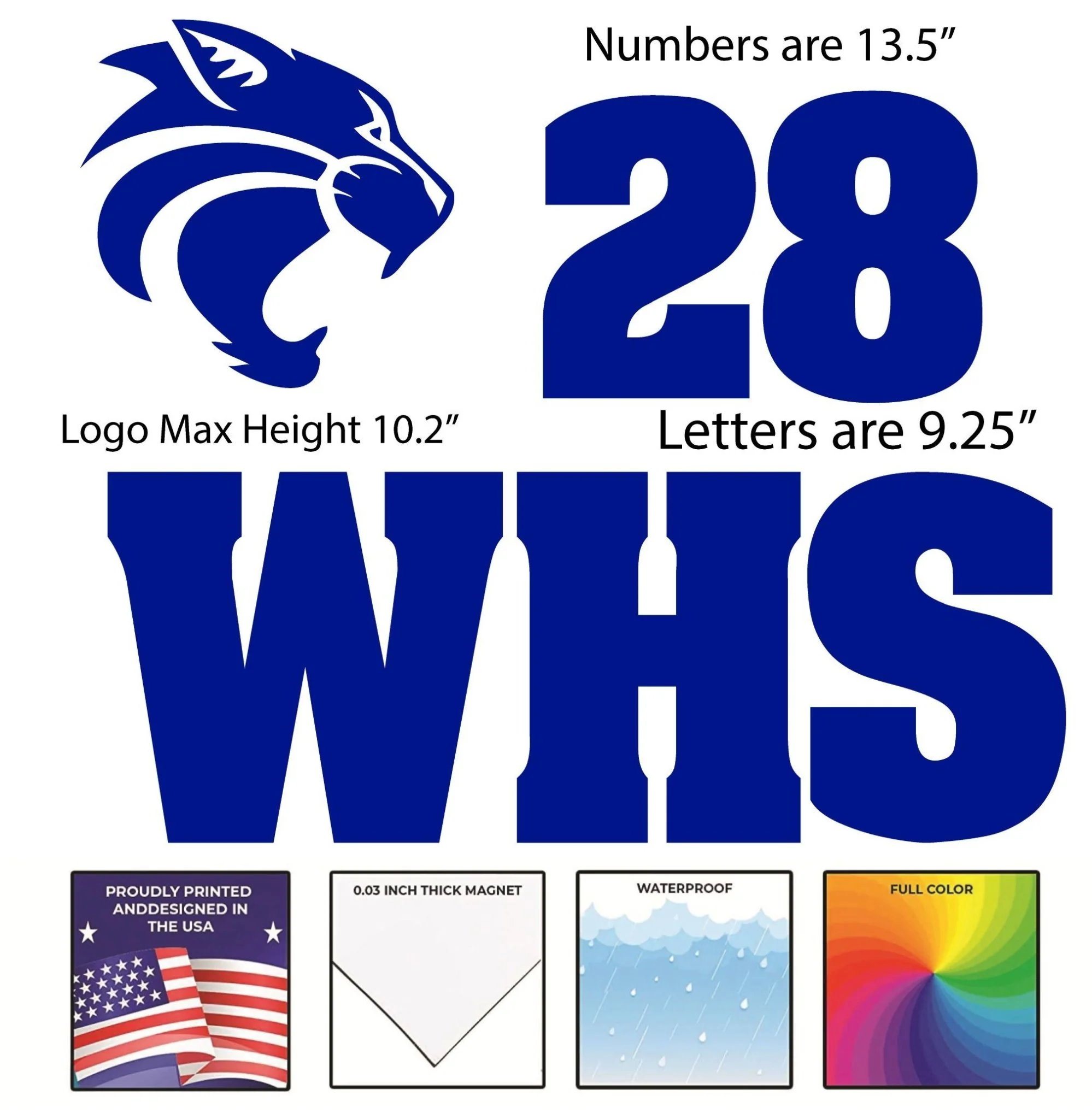 Custom Team Spirit Garage Door Magnets - Image 4
