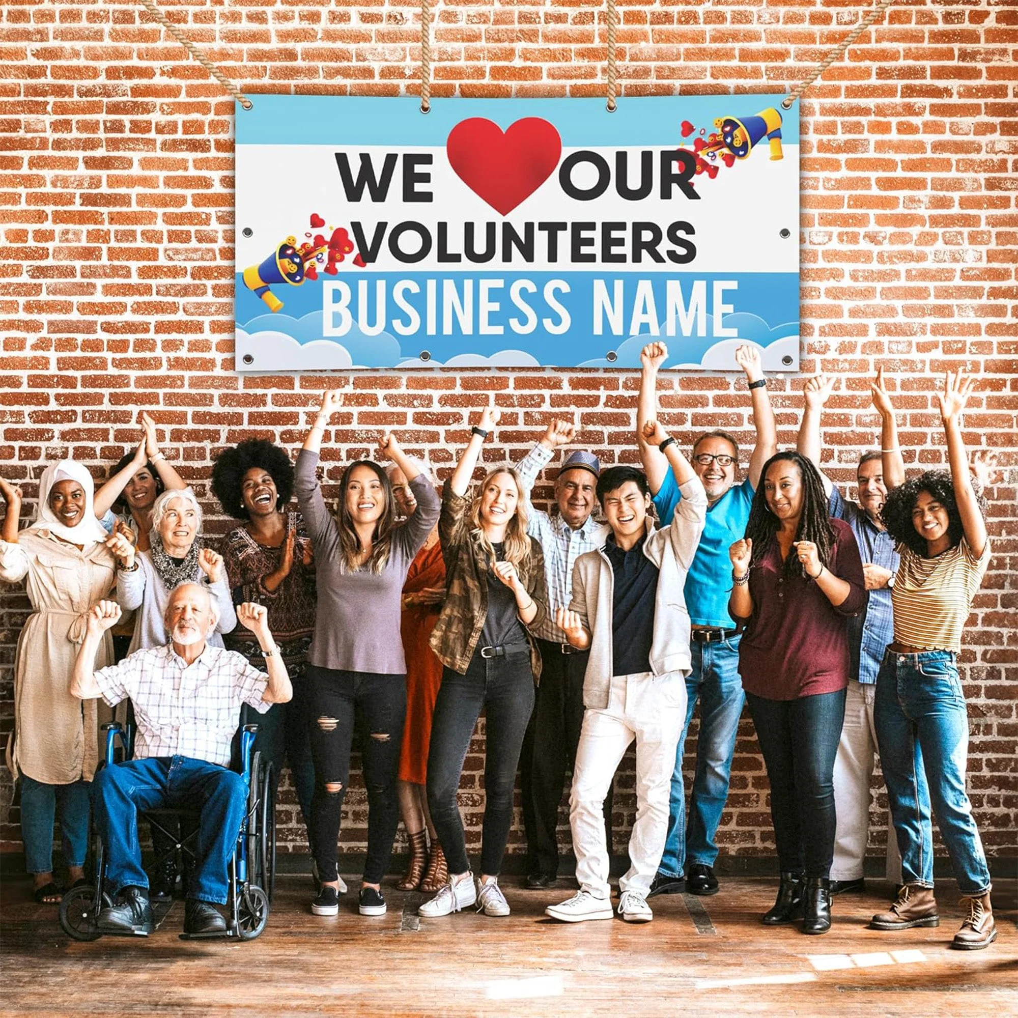 Custom Volunteer Appreciation Banner - 3x6 Feet - Image 5