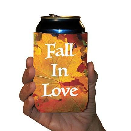 Custom Fall In Love Wedding Can Cooler - Image 3