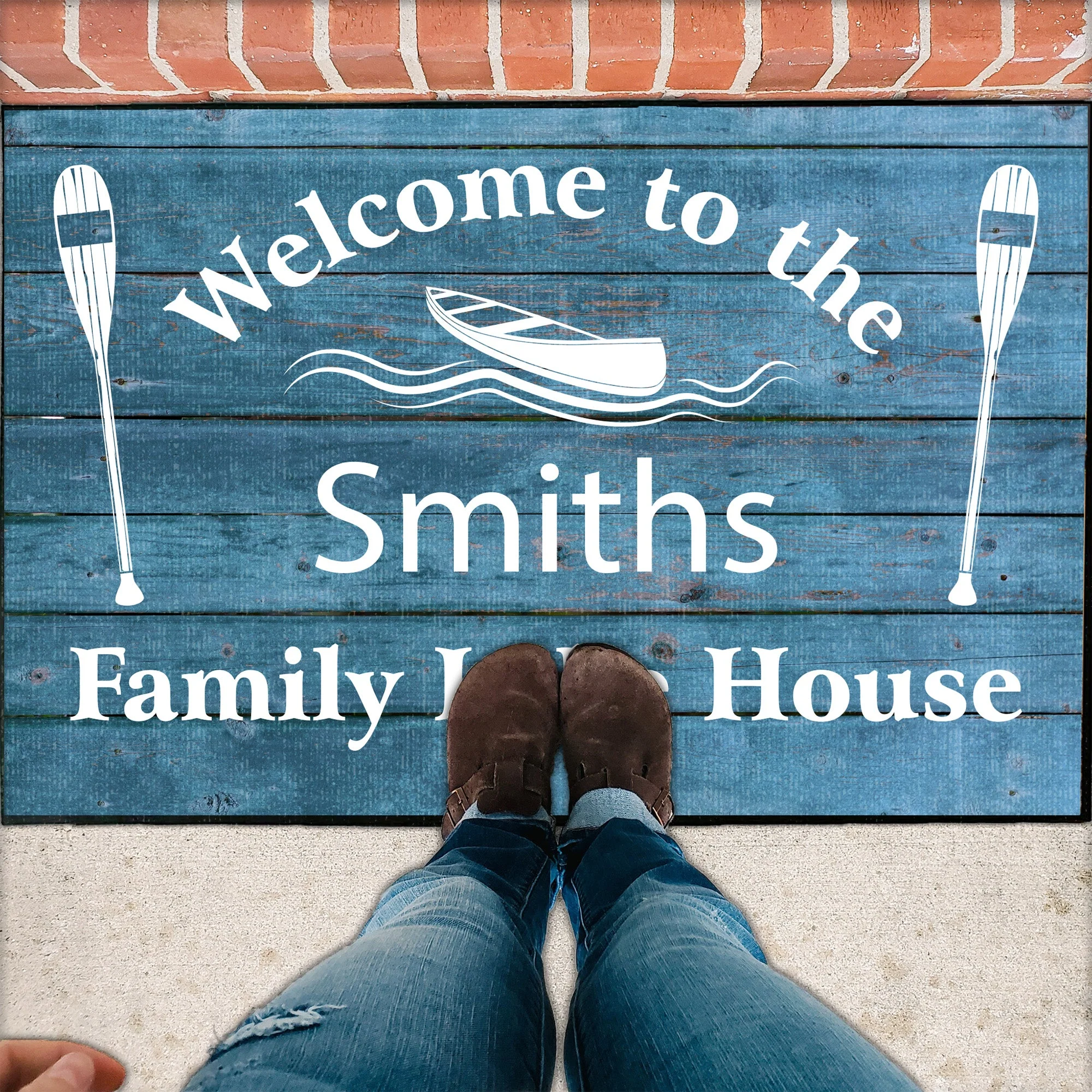 Personalized Family Lakehouse Doormat | Welcome to the Family - Image 6