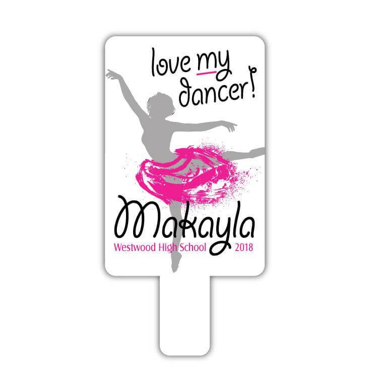 Dance Team Custom Paddle Fan - Image 3