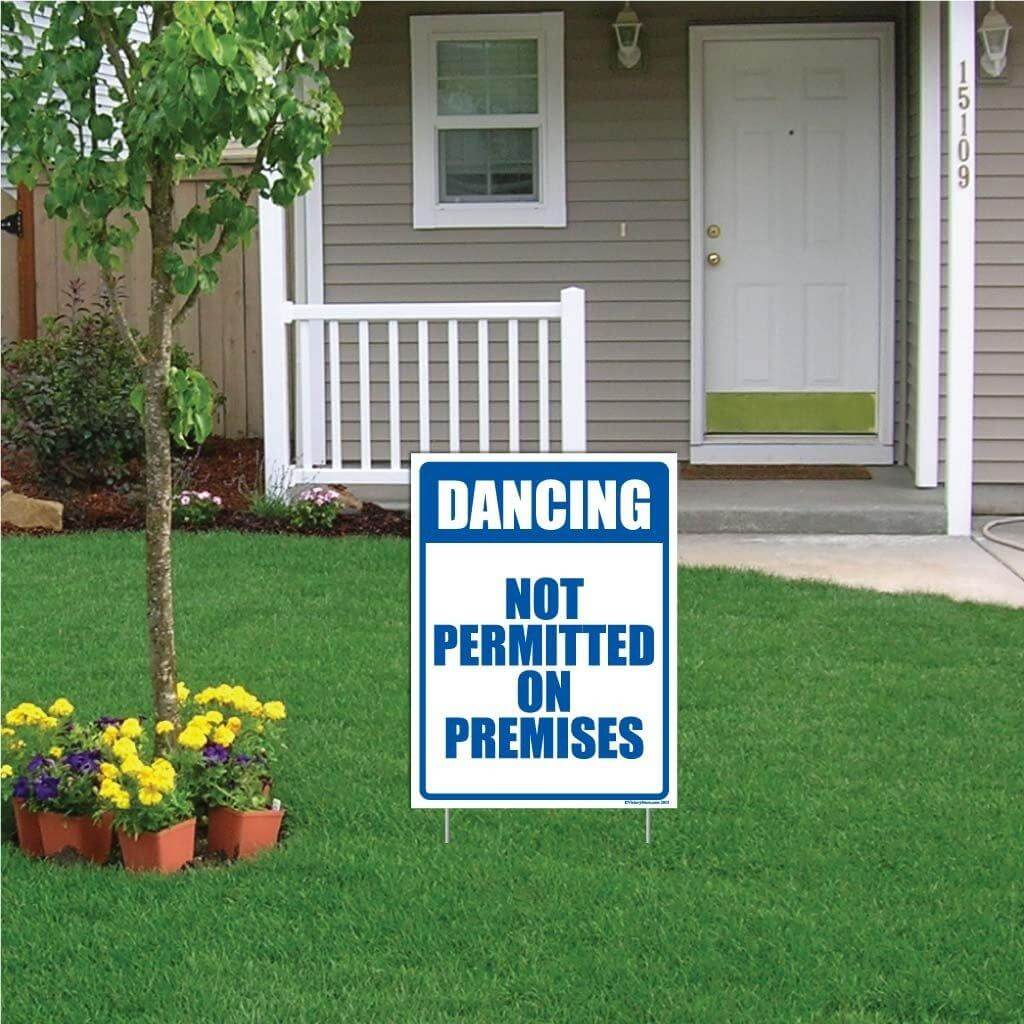 Dancing Not Permitted on Premises Sign or Sticker - Image 3