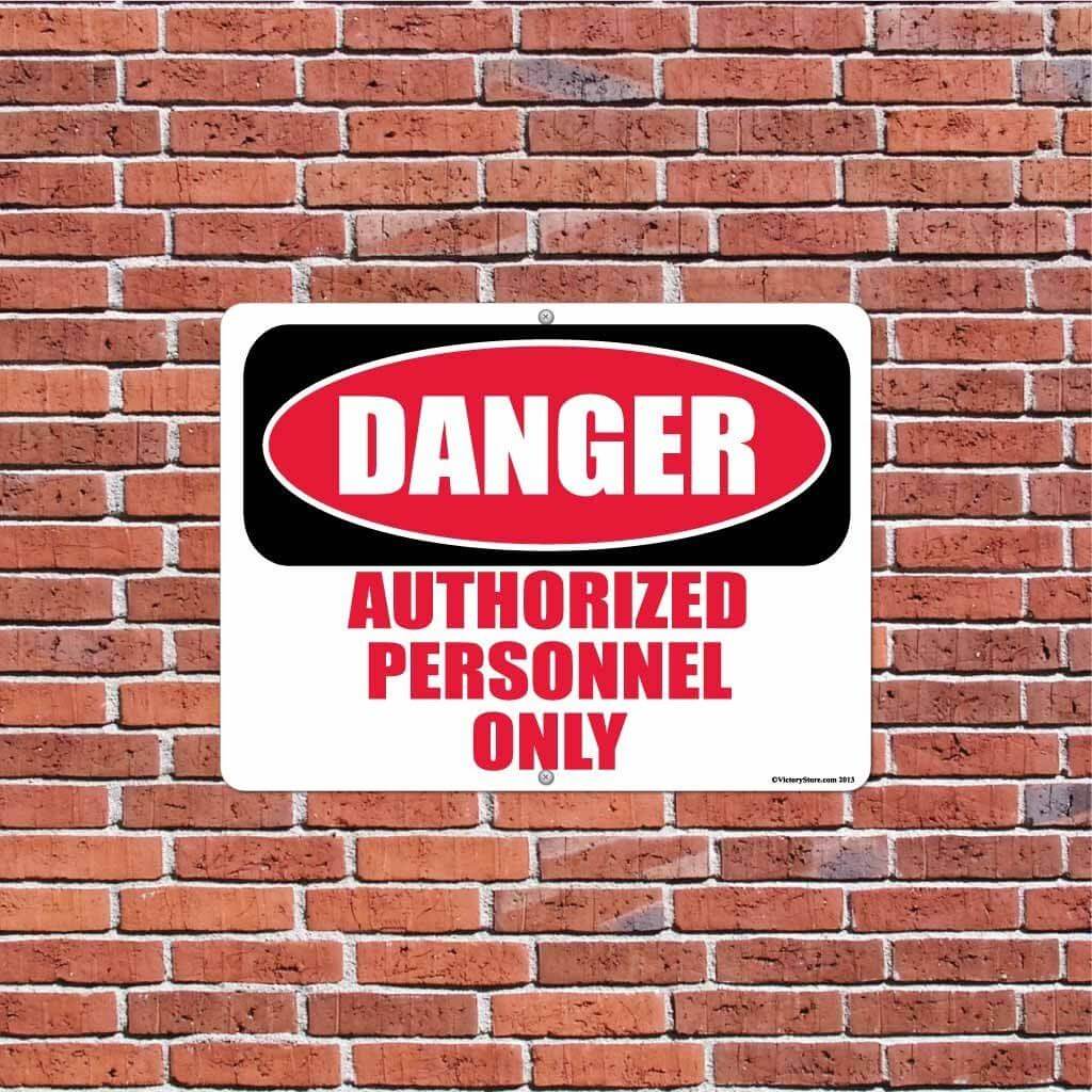 Authorized Personnel Only Sign or Sticker