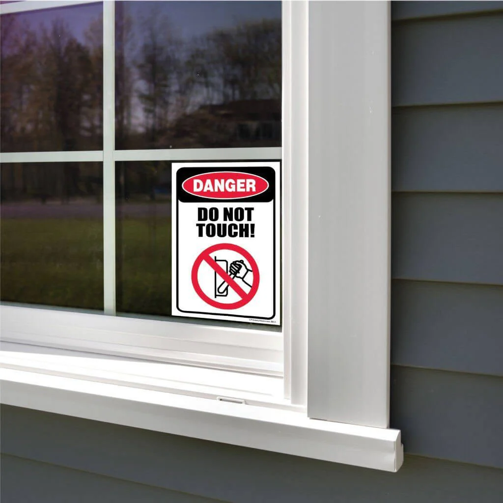 Danger: Do Not Touch Sign or Sticker - Image 10