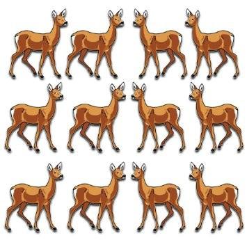 Deer Yard Decoration Set of 12 - Image 4