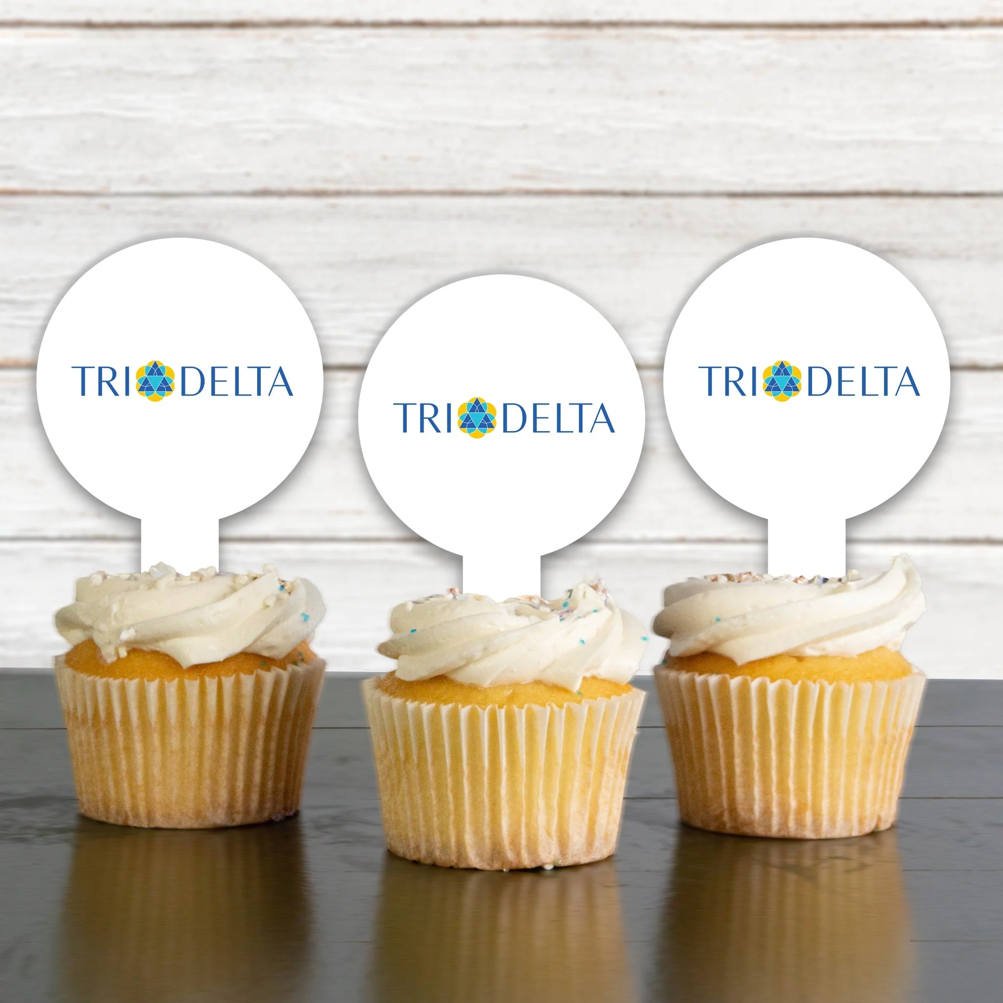 Delta Delta Delta Cupcake Toppers - Image 3