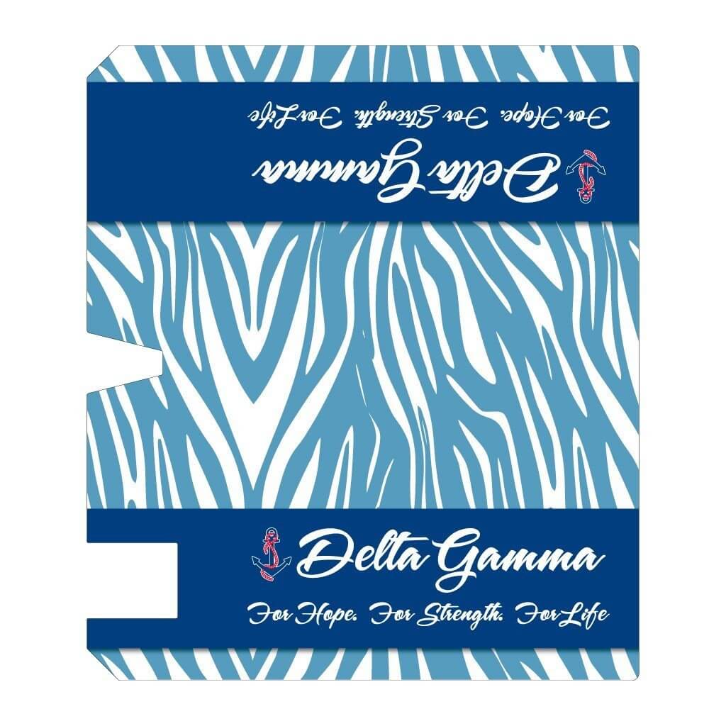 Delta Gamma Zebra Print Magnetic Mailbox Cover - Image 2