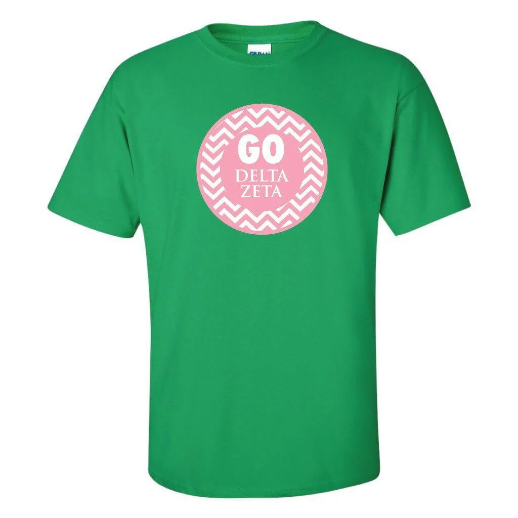 Delta Zeta Chevron Stripes T-Shirt - Image 2