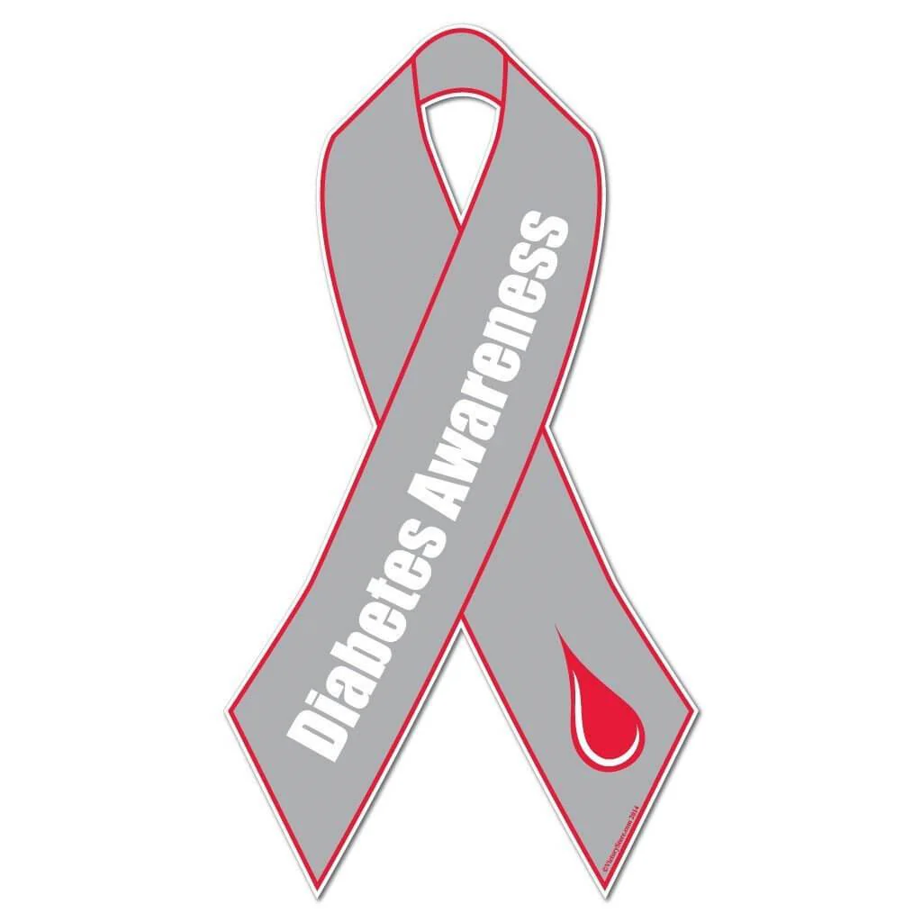 Diabetes Awareness Ribbon Yard Sign - Image 2