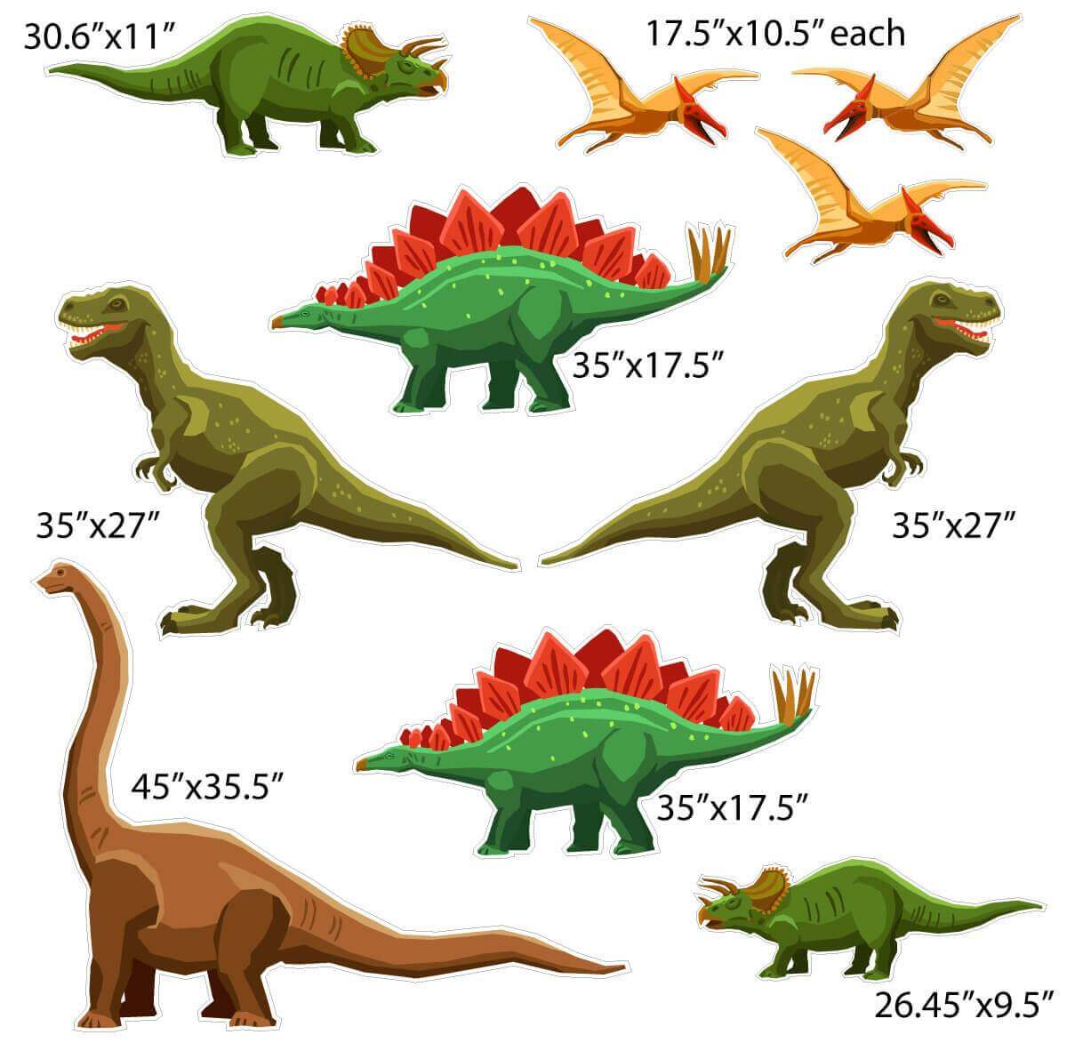Dinosaur Yard Greeting Accessory Kit - 10 pc set - Image 2