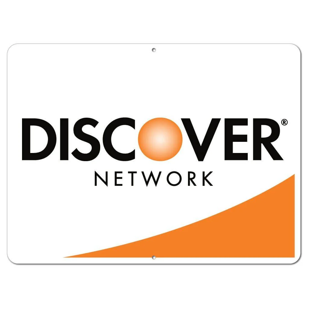 Discover Credit Card Sign or Sticker - Image 4