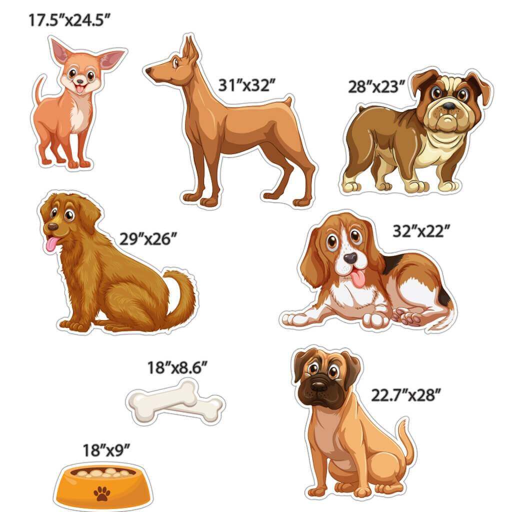 Dog Yard Decoration Accessory Kit - 8 pc set - Image 2