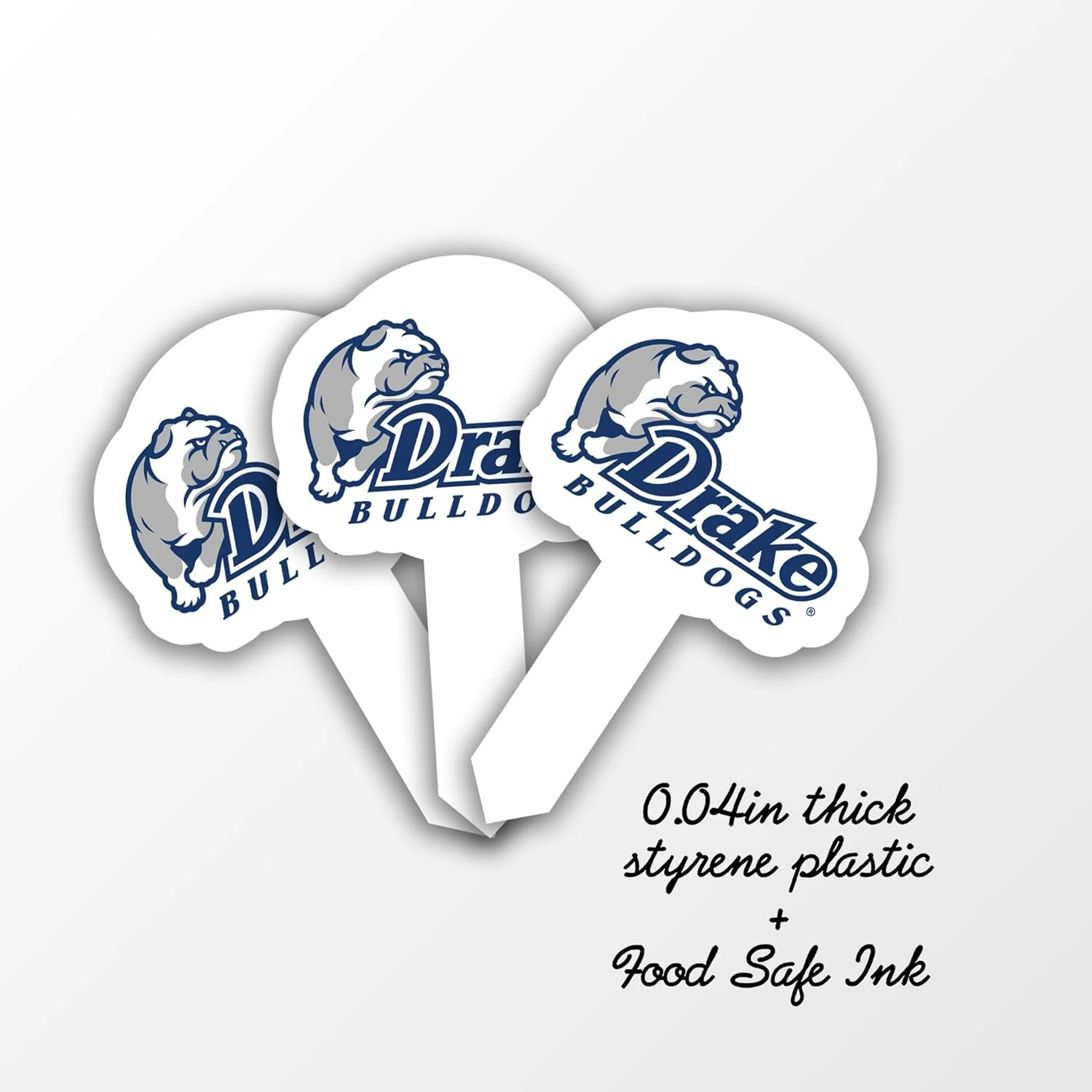 Drake University Cupcake Toppers Officially Licensed - Solid Plastic - Image 7