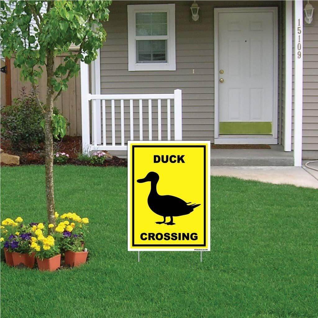 Duck Crossing Sign or Sticker