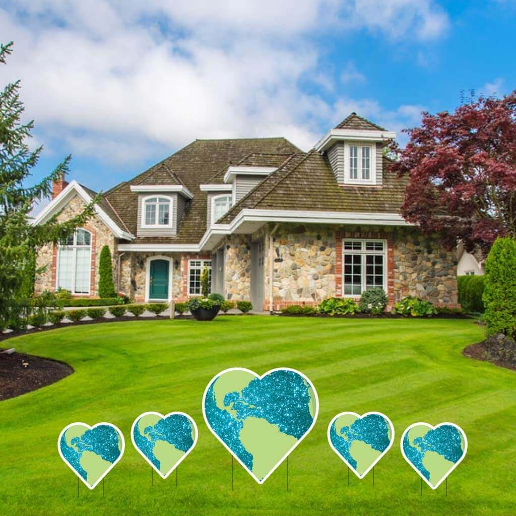 Earth Hearts Yard Card Accessories