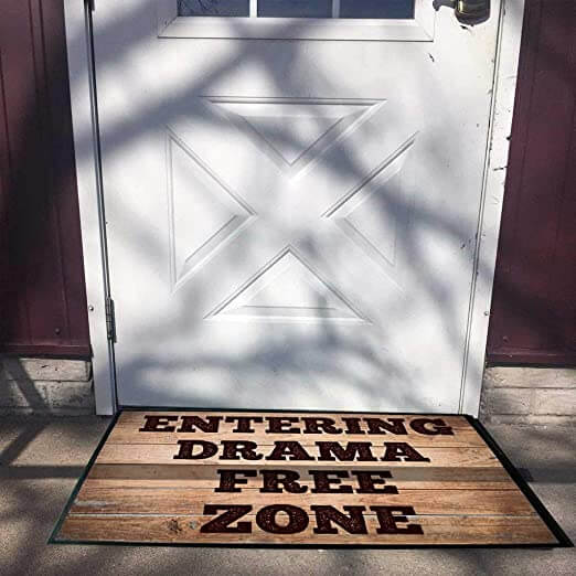 Entering Drama Free Zone Doormat - Image 3