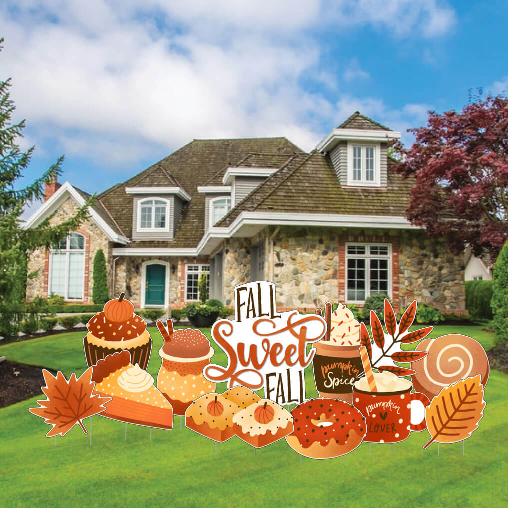 Fall Sweet Fall Yard Card | 12 pc Set