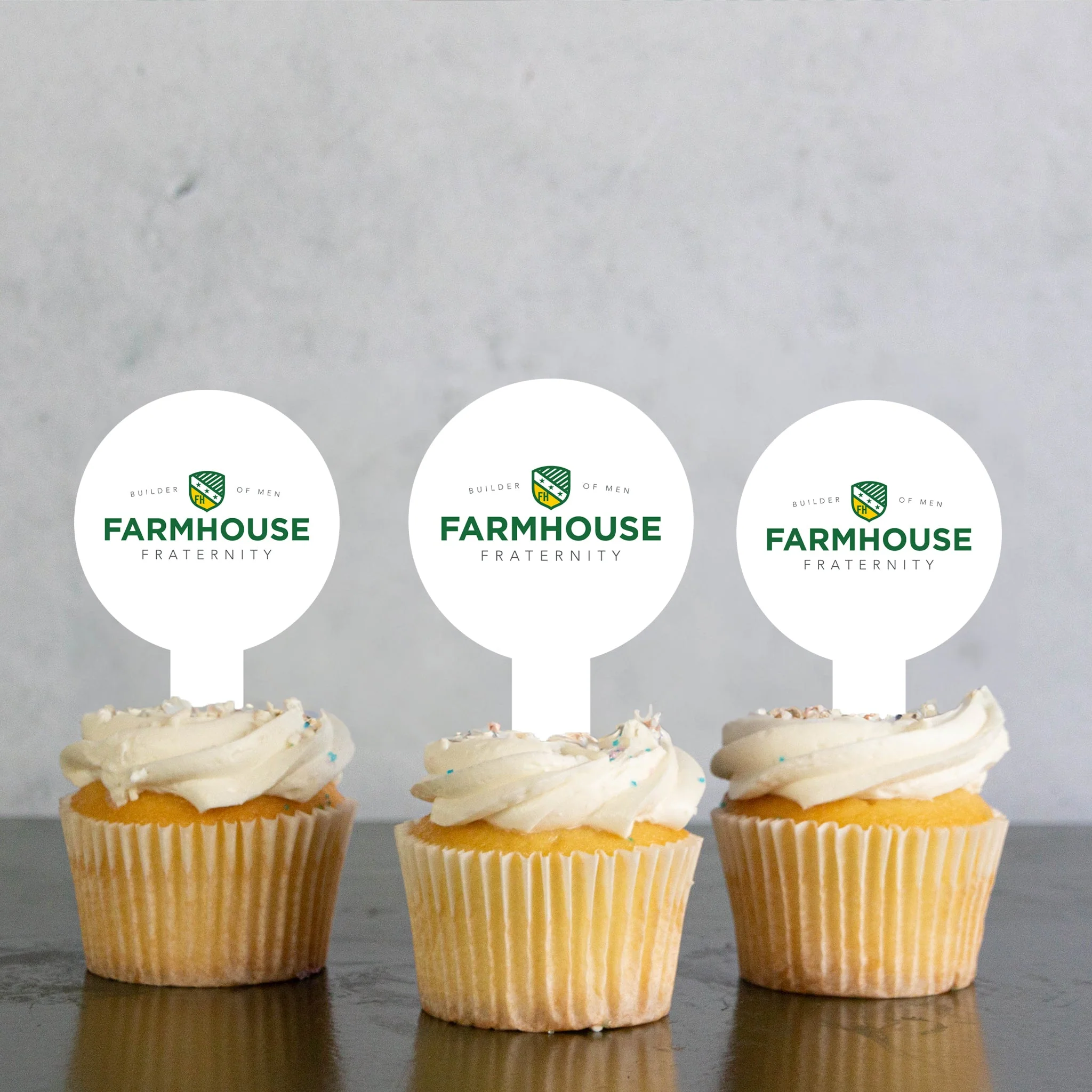 Farmhouse Fraternity Cupcake Toppers - Image 3