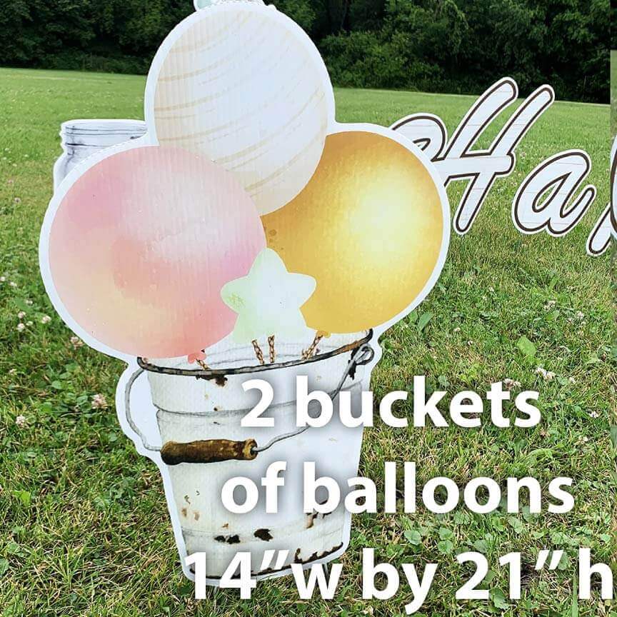 Farmhouse Happy Birthday Yard Cards 20 piece set - 10 EZ Stakes, 30 Short Stakes - Image 5