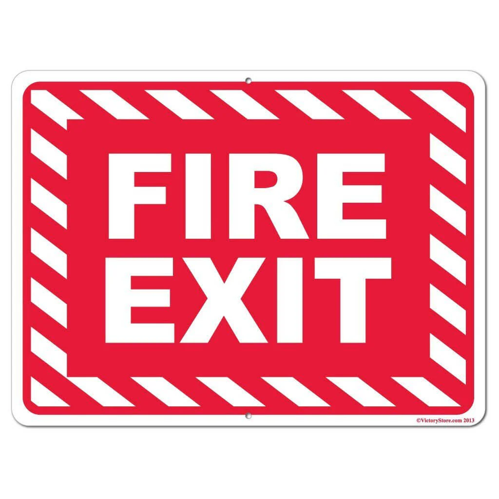 Fire Exit Sign or Sticker - Image 4
