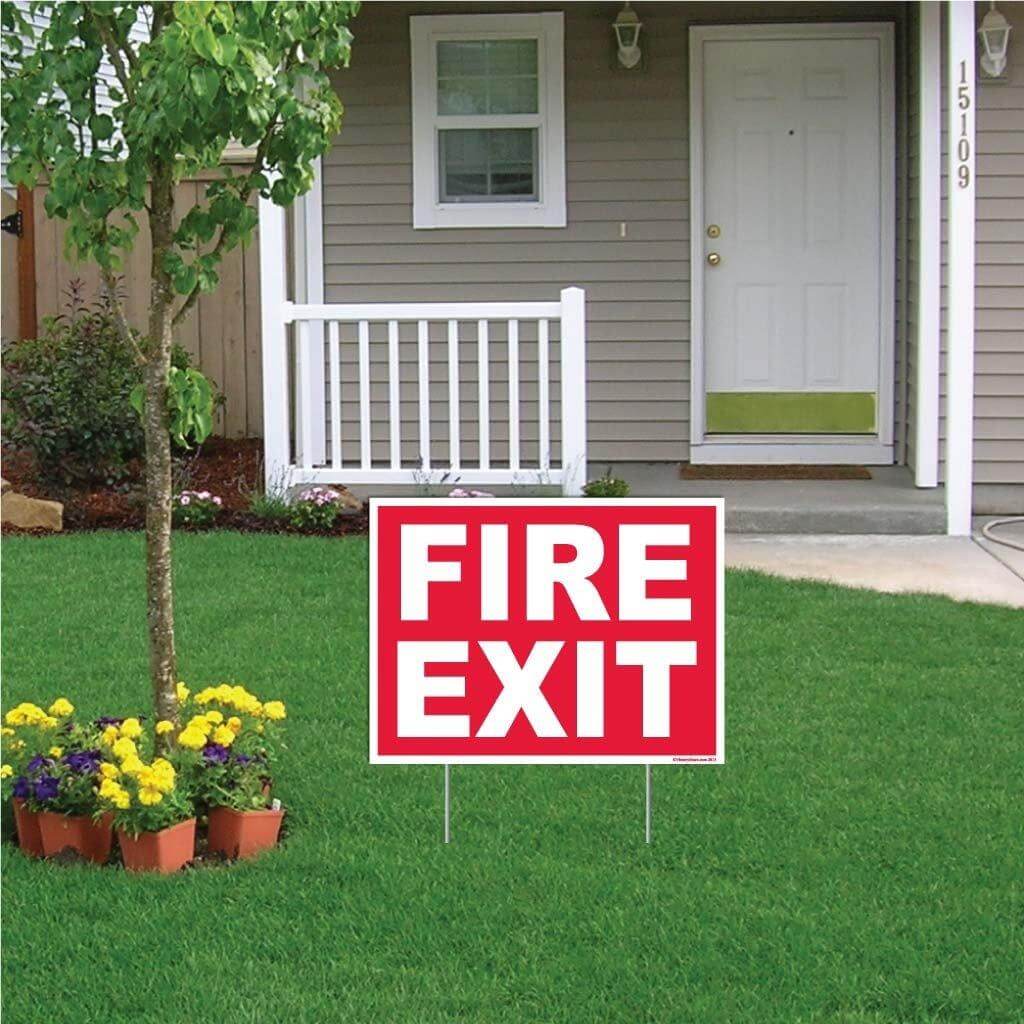 Fire Exit Sign or Sticker - Image 9