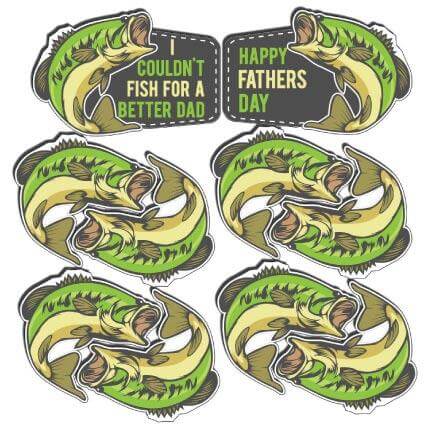 Fishing Themed Father's Day Yard Cards & Decorations 10 piece set - Image 2