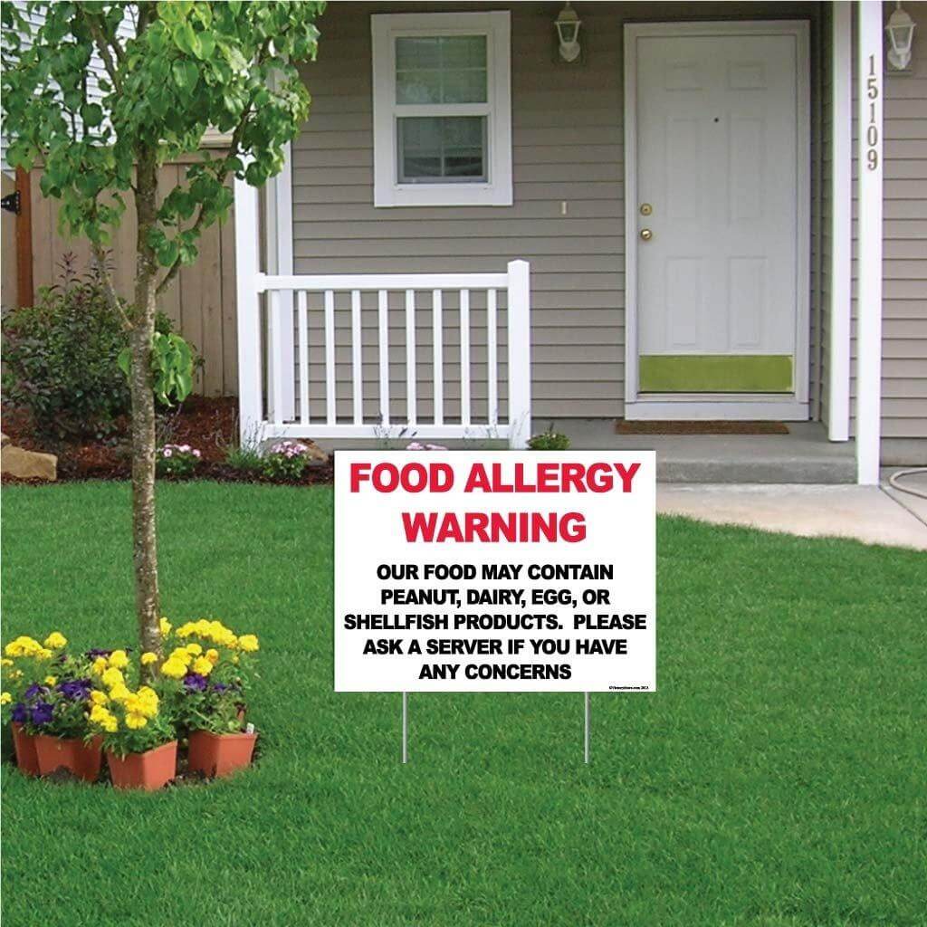 Food Allergy Warning Sign - Image 2