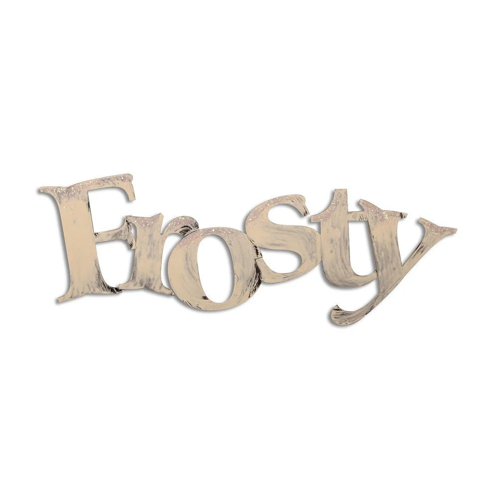 Hand Painted Frosty Wall Word - Image 2