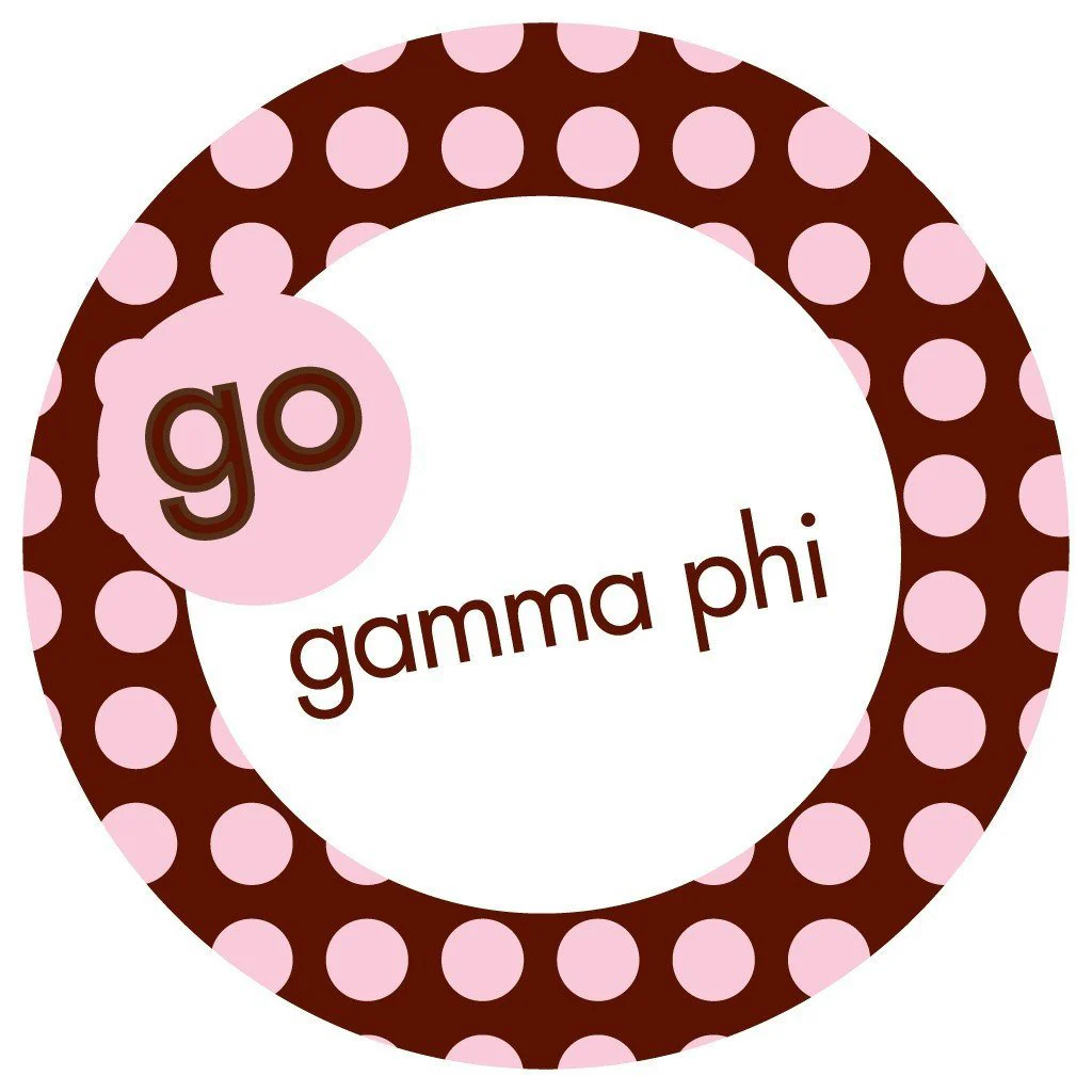 Gamma Phi Beta Canvas Tote Bag - Go Gamma Phi Polka Dots - Image 2