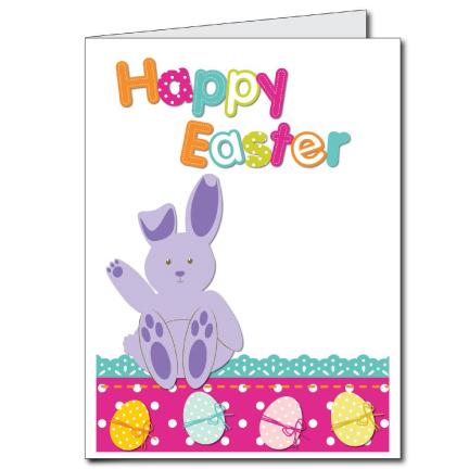 2'x3' Giant Colorful Happy Easter Greeting Card - Image 2