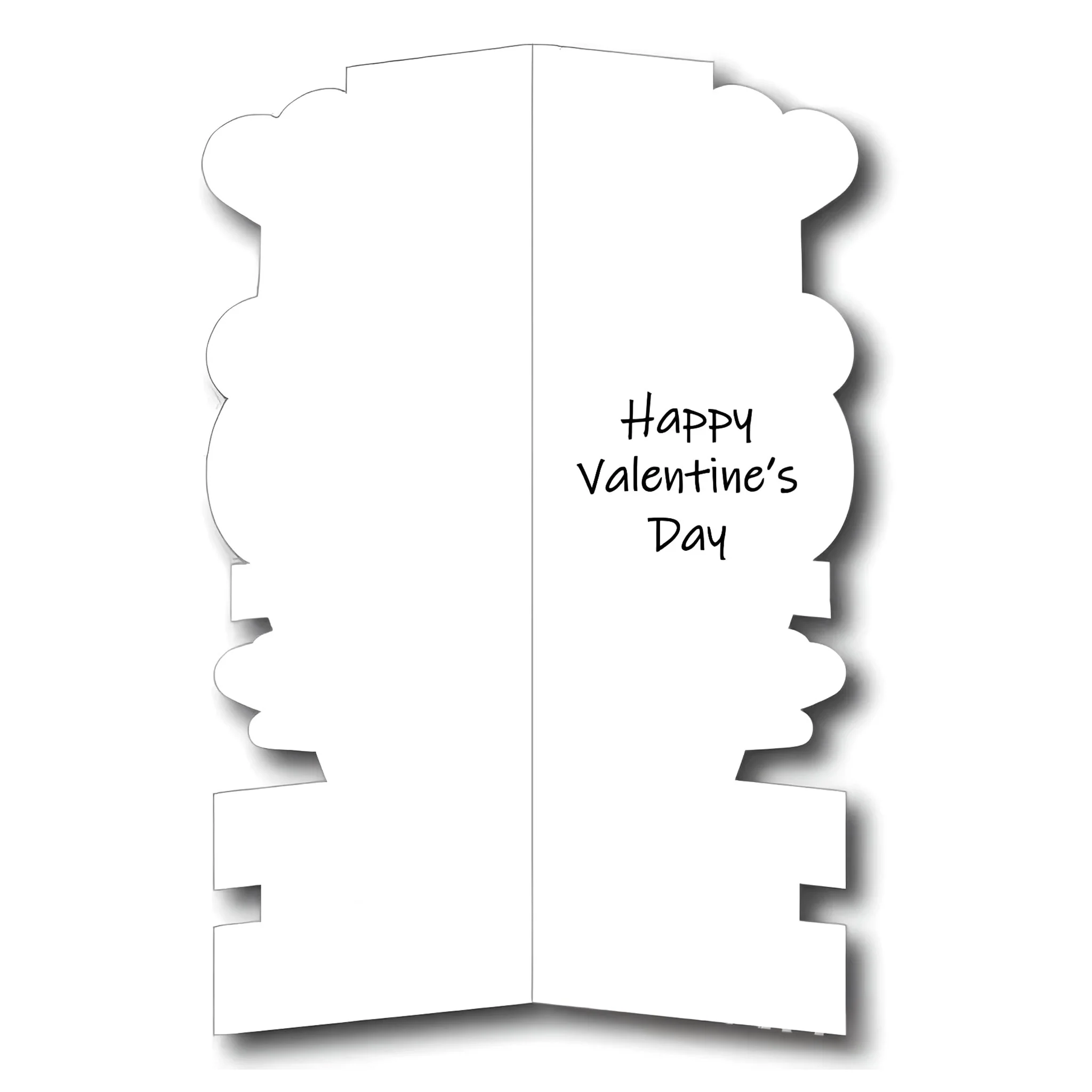 5'8" Giant Life-Sized Valentine's Day Greeting Card with Envelope – Durable Corrugated Plastic - Image 3