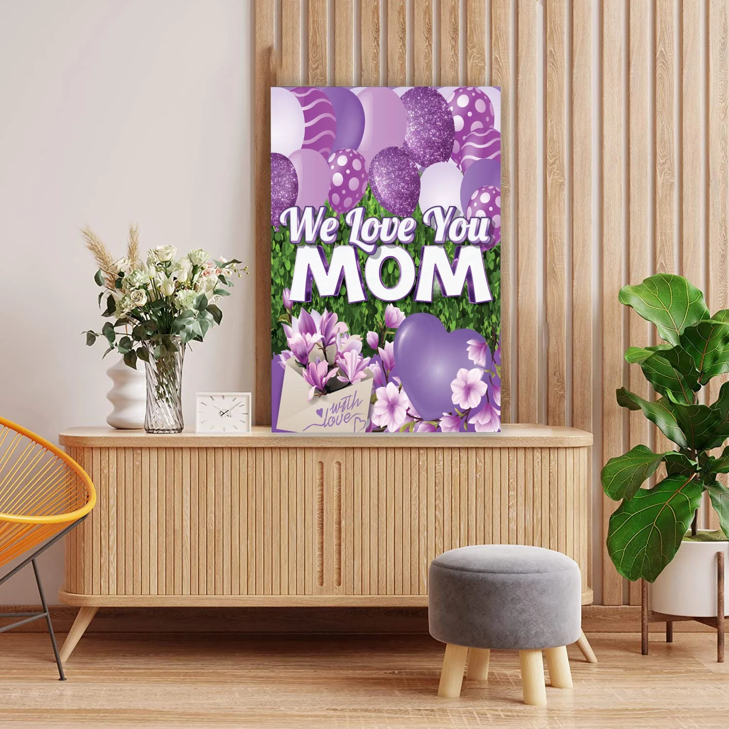 3' Giant We Love You Mom Greeting Card - Image 2
