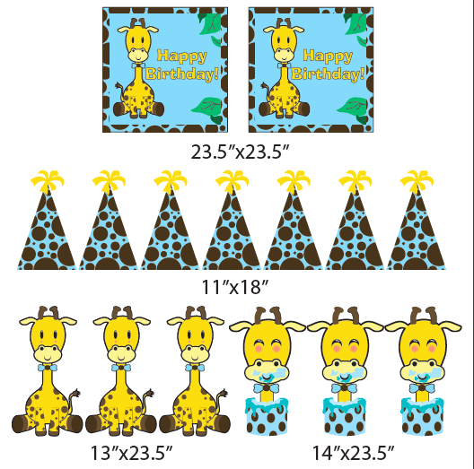 Giraffe Birthday Boy Yard Decorations - Image 2