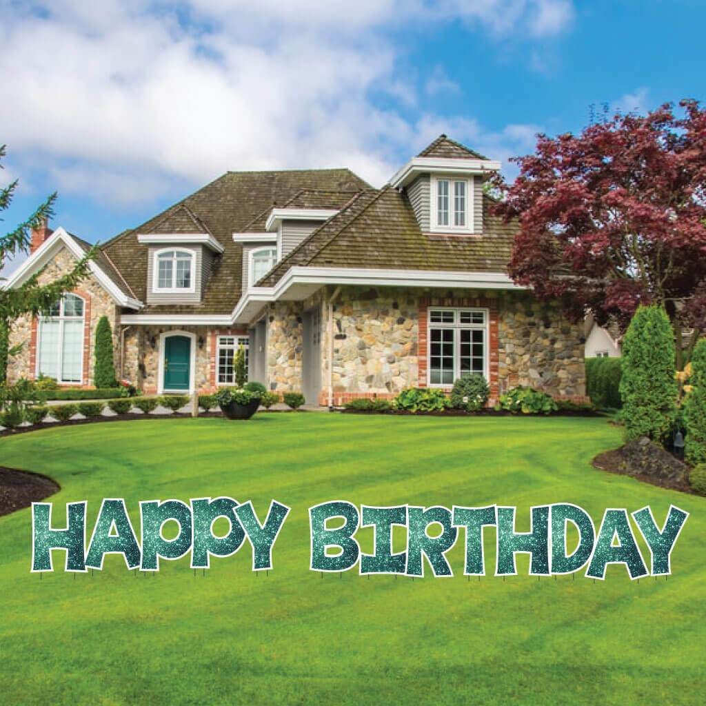 18" KG The Last Time Happy Birthday Sparkle Yard Greeting -13 pc set - Image 11