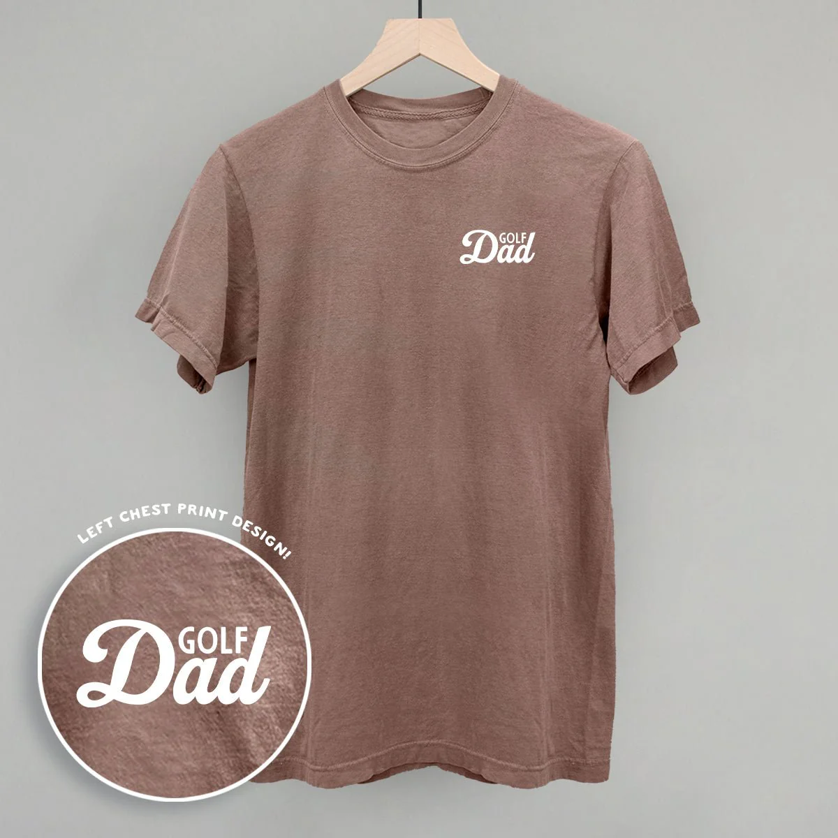 Golf Dad (White) (Left Chest) T-shirt - Image 6