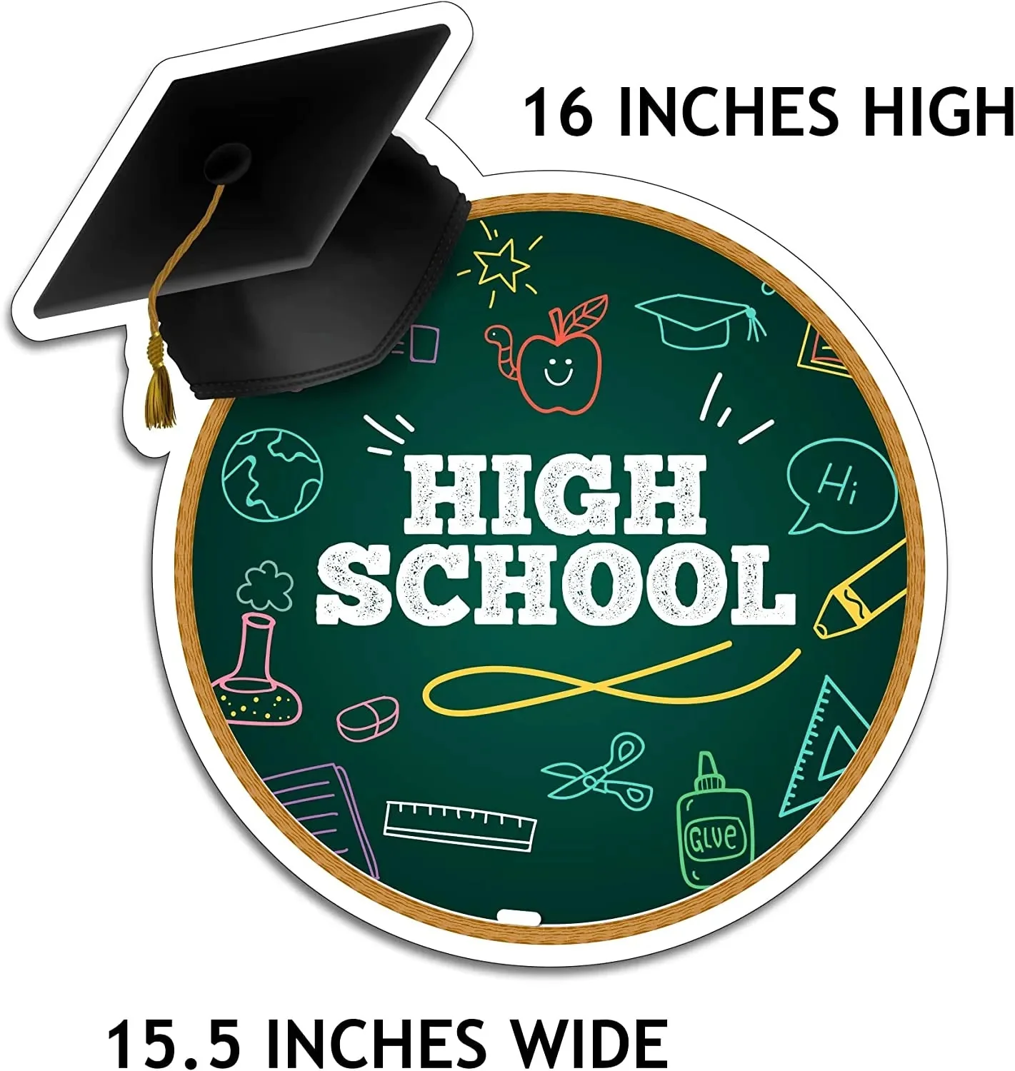 Graduation Yard Decoration Fillers | 15 pcs - Image 2