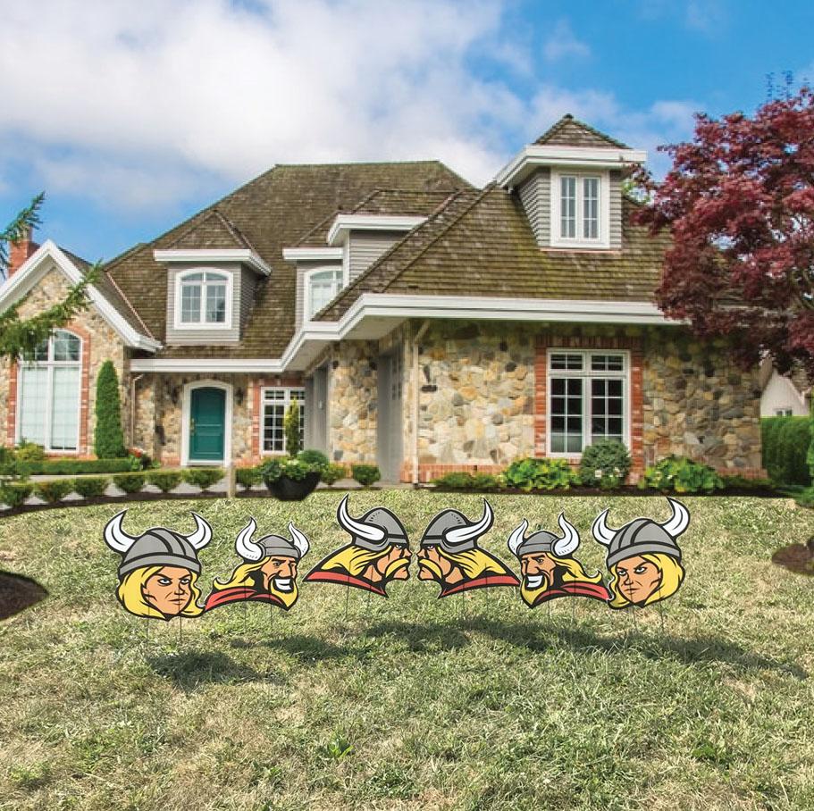 Small Viking Mascot Yard Sign Accessory Set - Image 8