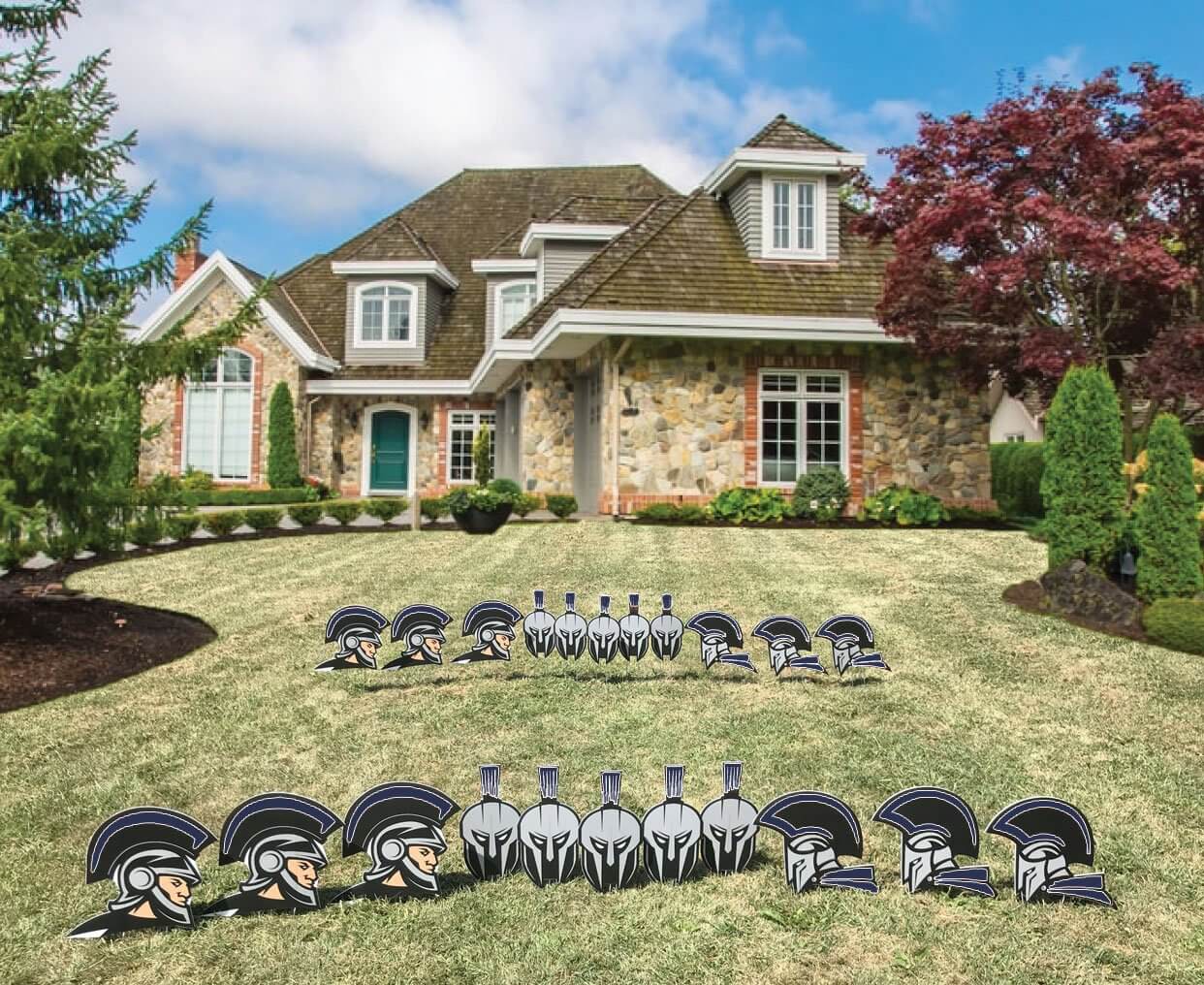 Spartan Mascot Yard Sign Accessory Set - Image 8