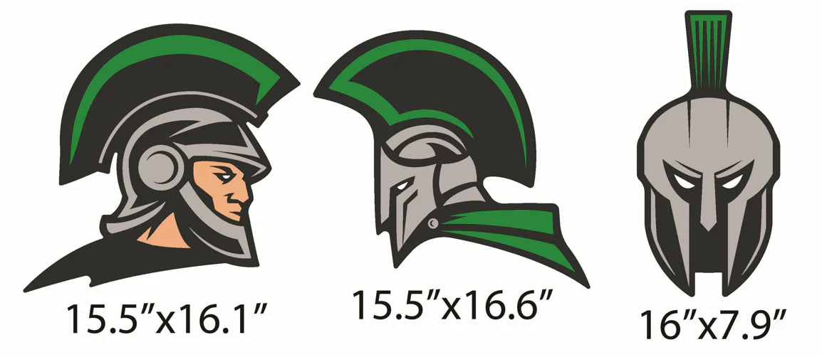 Small Spartan Mascot Yard Sign Accessory Set - Image 2