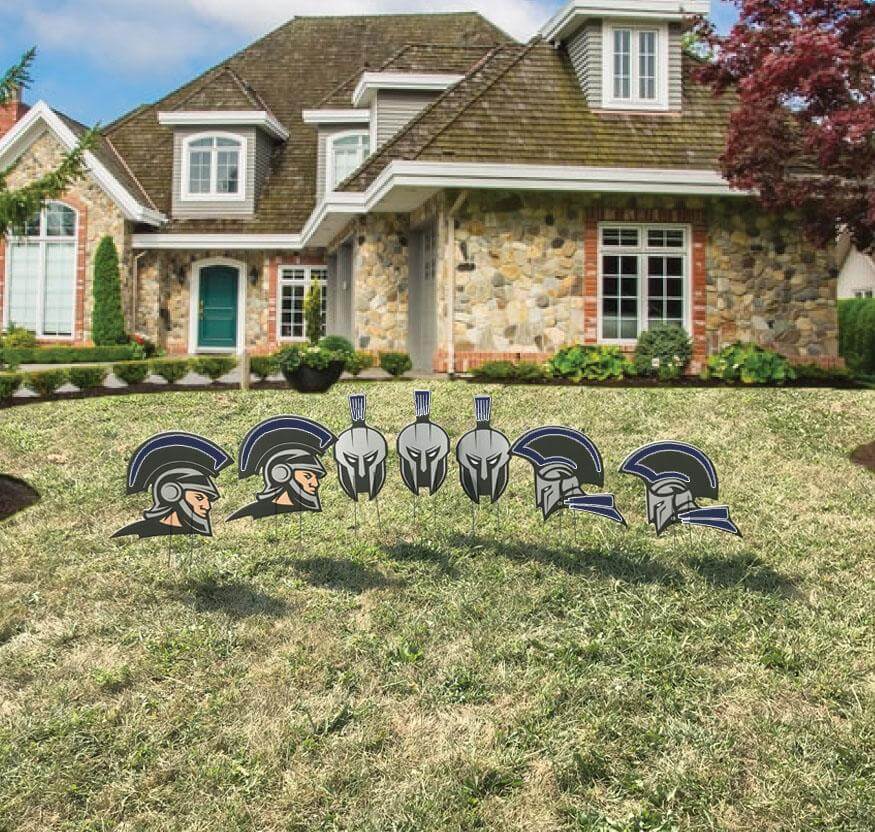 Small Spartan Mascot Yard Sign Accessory Set - Image 8